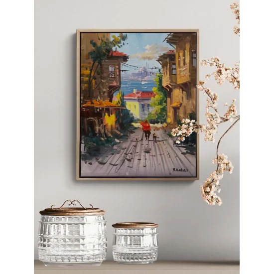 Sokağın Huzuru Yağlı Boya Tablosu