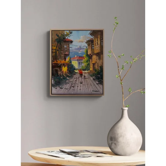 Sokağın Huzuru Yağlı Boya Tablosu