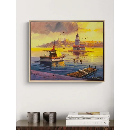 Üsküdarda İskele Yağlı Boya Tablosu