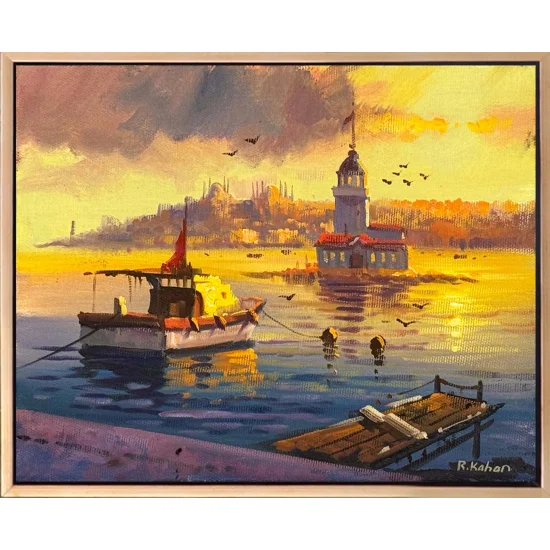 Üsküdarda İskele Yağlı Boya Tablosu