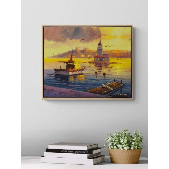 Üsküdarda İskele Yağlı Boya Tablosu