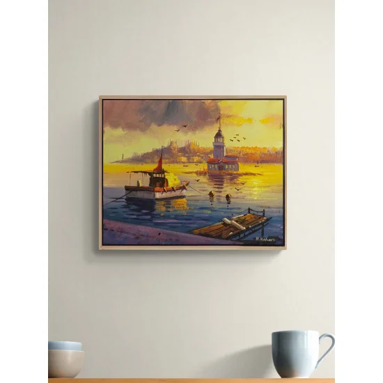 Üsküdarda İskele Yağlı Boya Tablosu