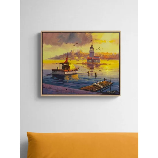 Üsküdarda İskele Yağlı Boya Tablosu