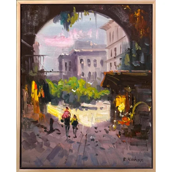 Kentde Sessizlik Yağlı Boya Tablosu