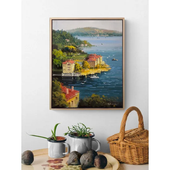 Akşamüstü İstanbul’da Yağlı Boya Tablosu