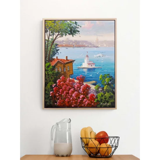 Bir Yaz Sabahı Üsküdar Yağlı Boya Tablosu