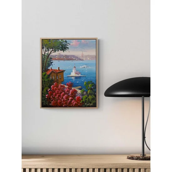 Bir Yaz Sabahı Üsküdar Yağlı Boya Tablosu