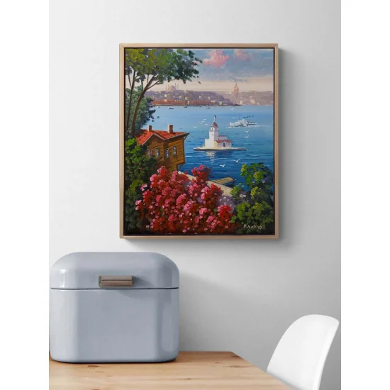 Bir Yaz Sabahı Üsküdar Yağlı Boya Tablosu