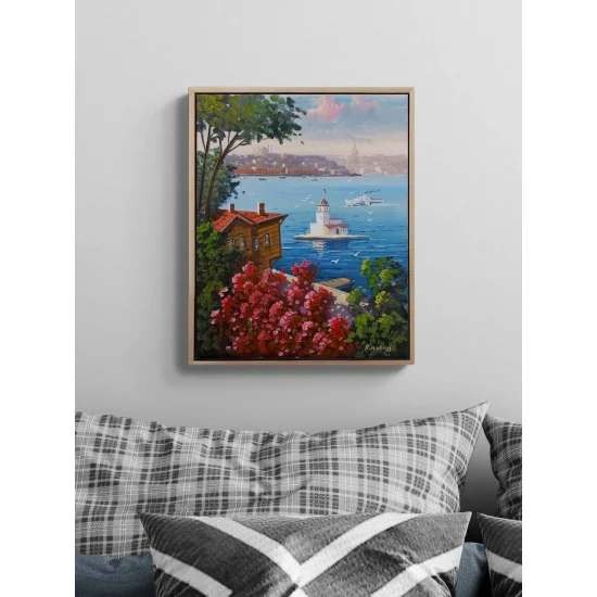 Bir Yaz Sabahı Üsküdar Yağlı Boya Tablosu