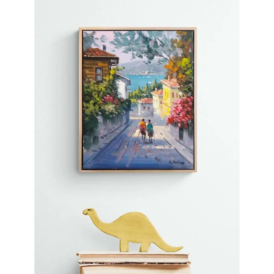 Sokaklarda Zaman Yağlı Boya Tablosu