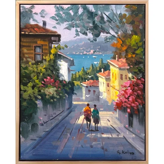 Sokaklarda Zaman Yağlı Boya Tablosu