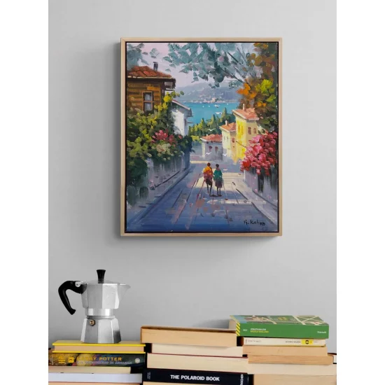 Sokaklarda Zaman Yağlı Boya Tablosu