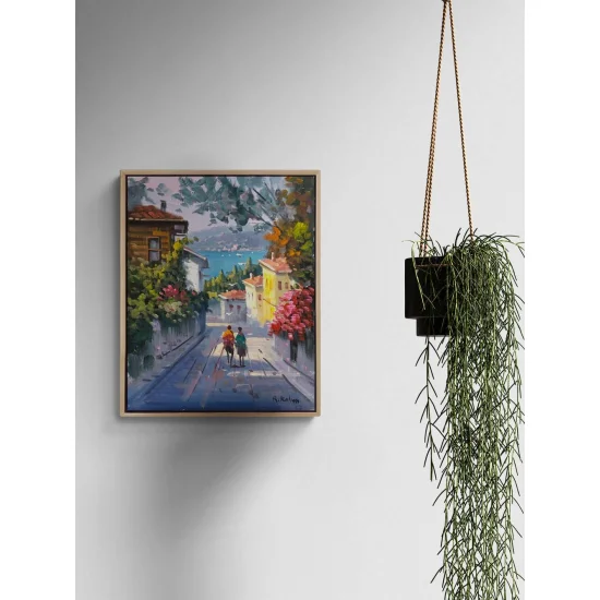 Sokaklarda Zaman Yağlı Boya Tablosu