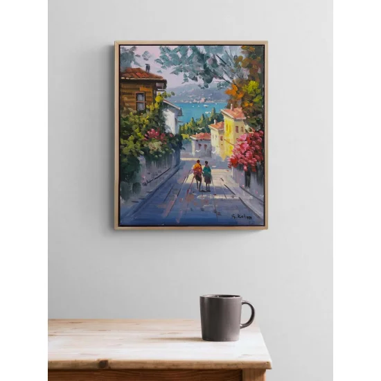 Sokaklarda Zaman Yağlı Boya Tablosu