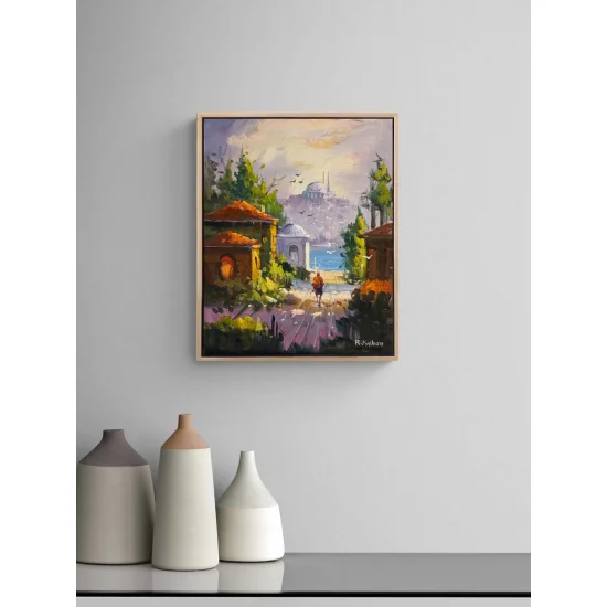 Boğaza Yürüyenler Yağlı Boya Tablosu