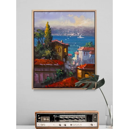 Denize Açılan Hatıra Yağlı Boya Tablosu