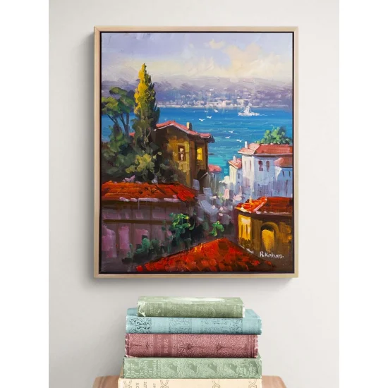 Denize Açılan Hatıra Yağlı Boya Tablosu