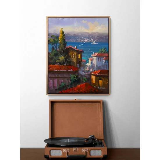 Denize Açılan Hatıra Yağlı Boya Tablosu