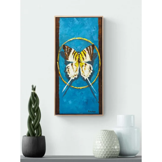 Bir Kelebeğin Öyküsü Yağlı Boya Tablosu