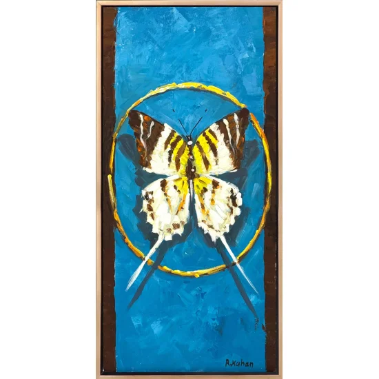 Bir Kelebeğin Öyküsü Yağlı Boya Tablosu