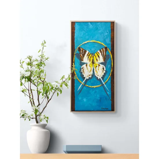 Bir Kelebeğin Öyküsü Yağlı Boya Tablosu