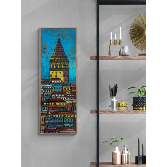 Bir Rüyanın İçinde Galata Yağlı Boya Tablosu
