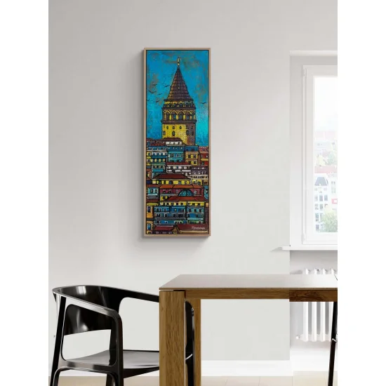 Bir Rüyanın İçinde Galata Yağlı Boya Tablosu