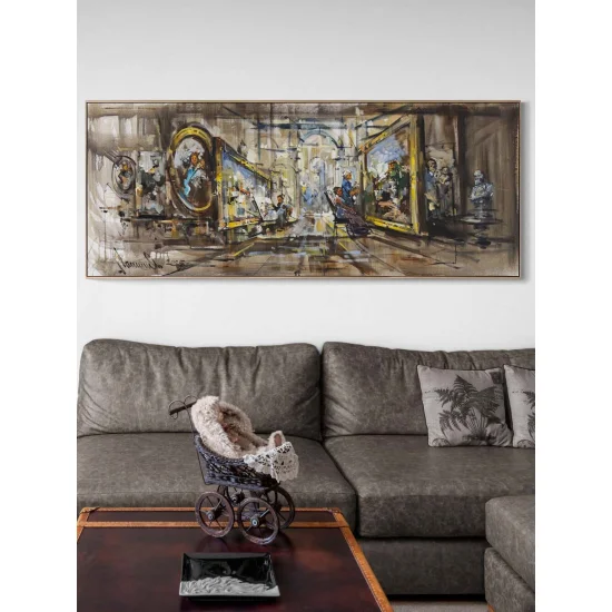 Bir Galerinin Hikayesi Yağlı Boya Tablosu