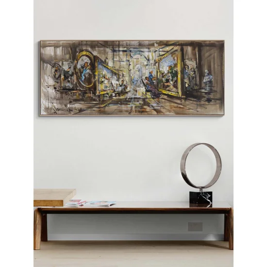 Bir Galerinin Hikayesi Yağlı Boya Tablosu