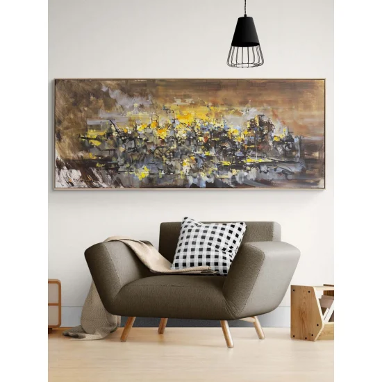 Wheels Within Time Oil Painting