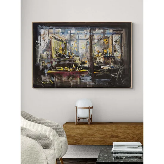 Atölyenin Kalbi Yağlı Boya Tablosu