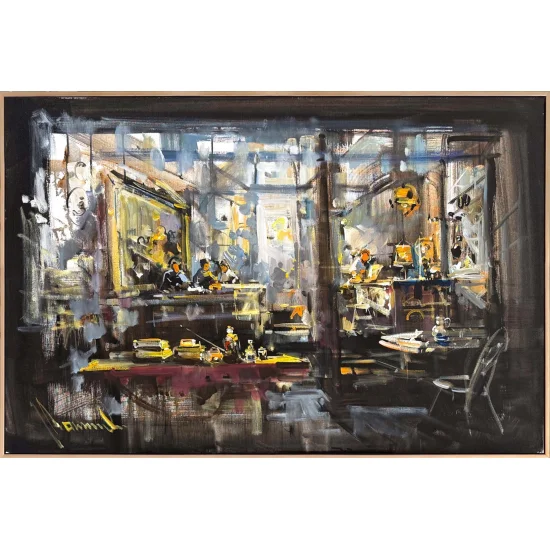 Atölyenin Kalbi Yağlı Boya Tablosu