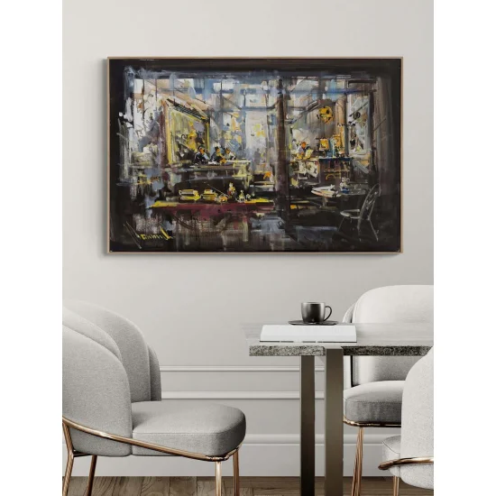 Atölyenin Kalbi Yağlı Boya Tablosu