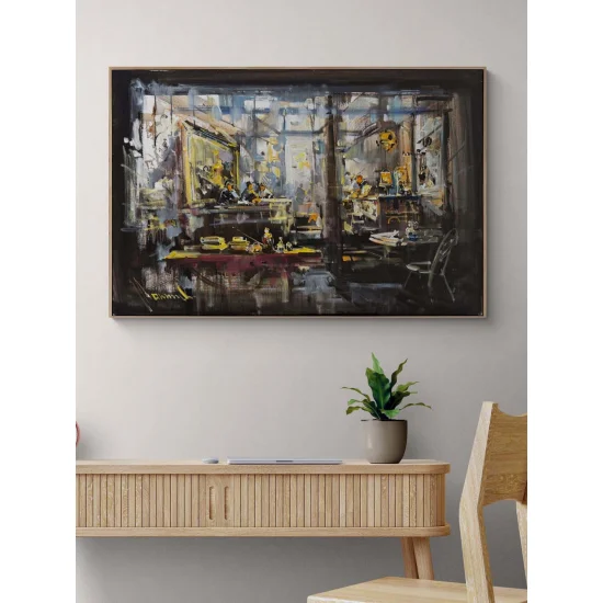 Atölyenin Kalbi Yağlı Boya Tablosu