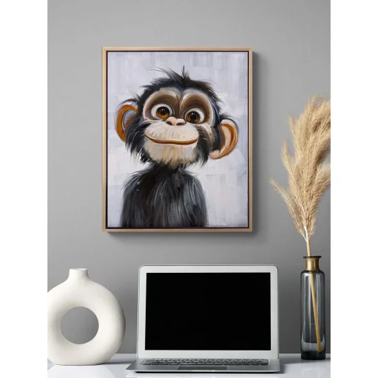 Cute Monkey Oil Painting