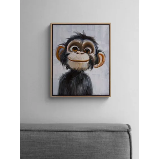 Cute Monkey Oil Painting