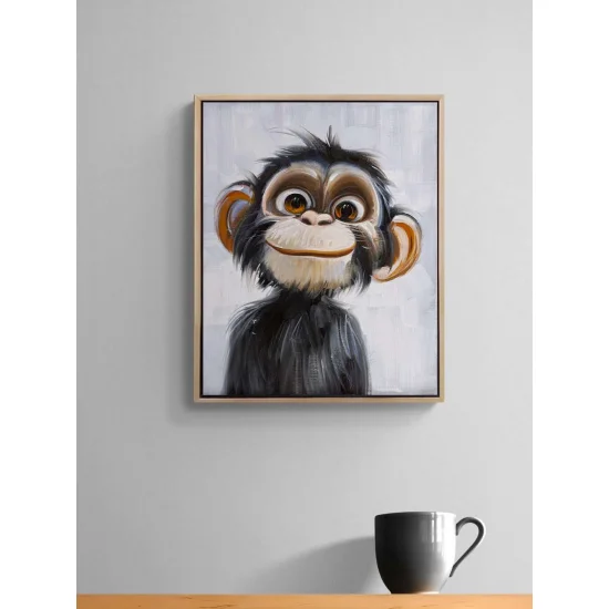 Cute Monkey Oil Painting