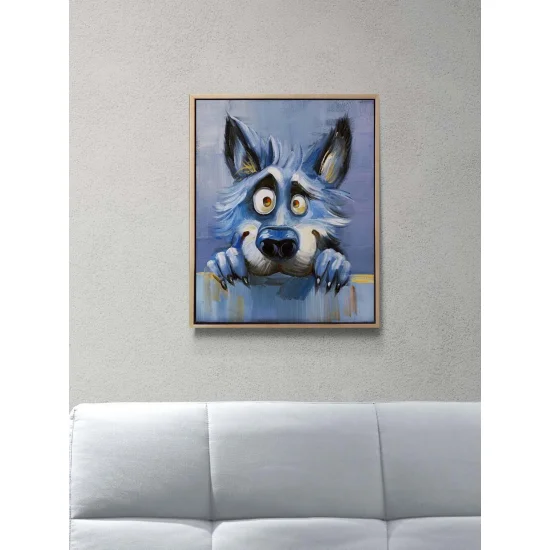 Aç Kurt Yağlı Boya Tablosu