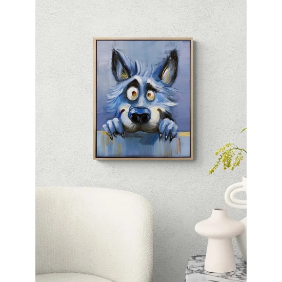 Aç Kurt Yağlı Boya Tablosu