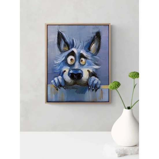 Aç Kurt Yağlı Boya Tablosu