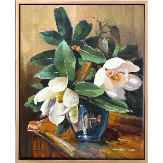 Silence of the Magnolia Oil Painting