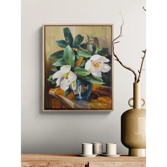 Silence of the Magnolia Oil Painting