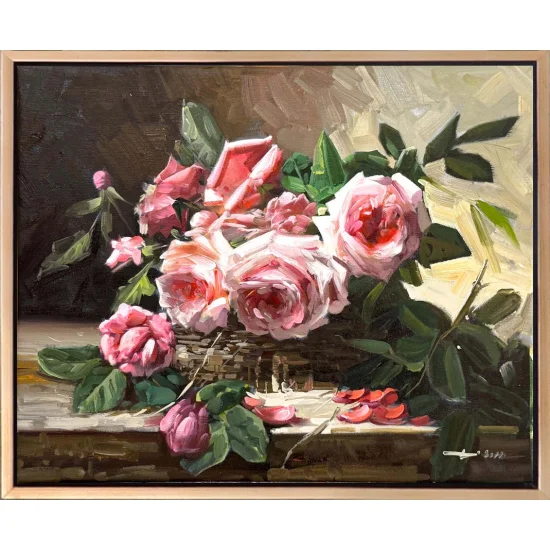 Time of Roses Oil Painting