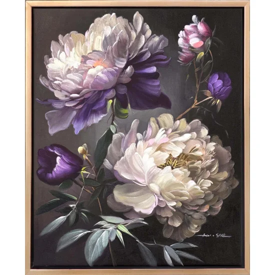 Peony Flower Oil Painting