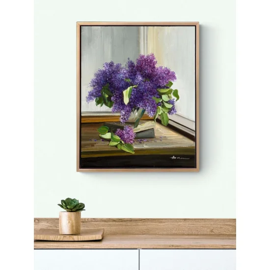 Among the Lilacs Oil Painting