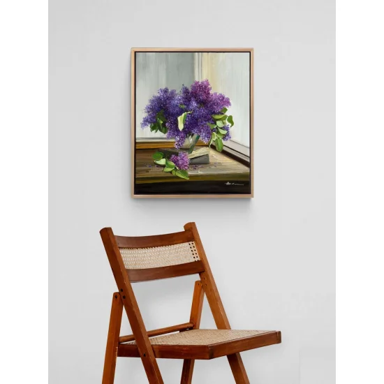 Among the Lilacs Oil Painting