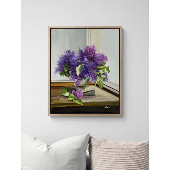 Among the Lilacs Oil Painting