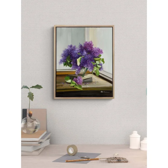 Among the Lilacs Oil Painting