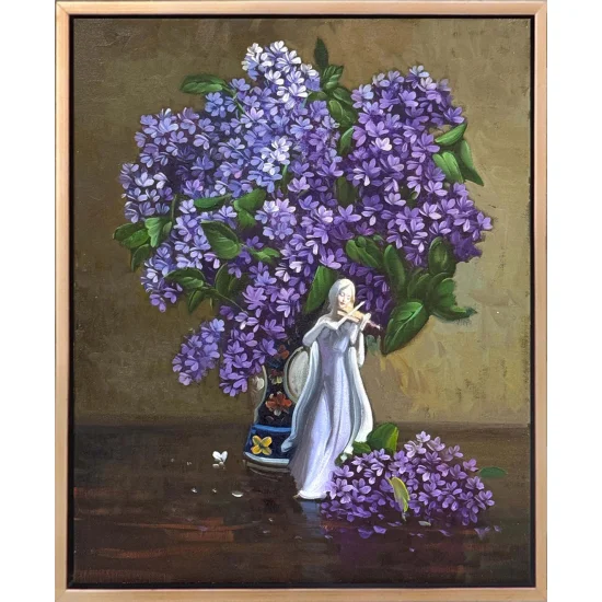 A Bouquet of Lilacs Oil Painting