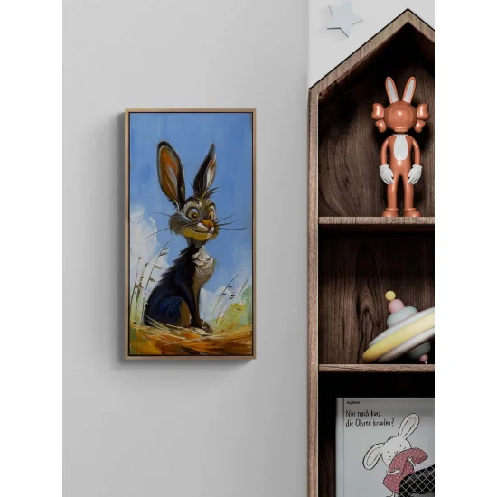 Old Rabbit Oil Painting